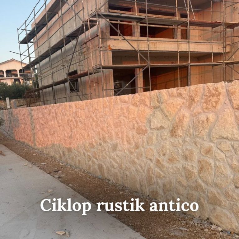 Kamena ograda od benkovačkog kamena ciklop rustic antico